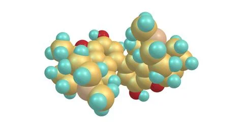 Metopon molecular structure isolated on white Stock Illustration
