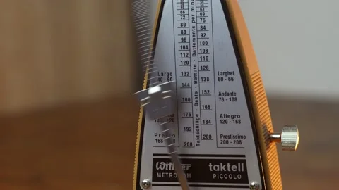 Metranome on a blurred background close-up. 動画素材 196743360