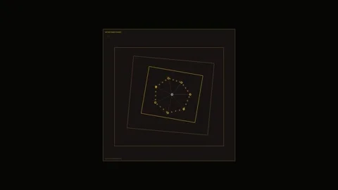 Metric Node Data HUD Geometric Frames Seamless Loop Stock-Footage 342134870