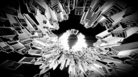 Metric Twist Looping Animation Stock Footage 73428974