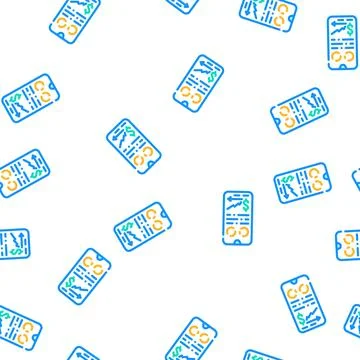 Metrics business intelligence vector seamless pattern 스톡 일러스트