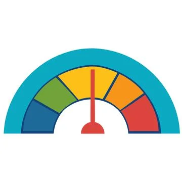 Metrics level indicator 스톡 일러스트