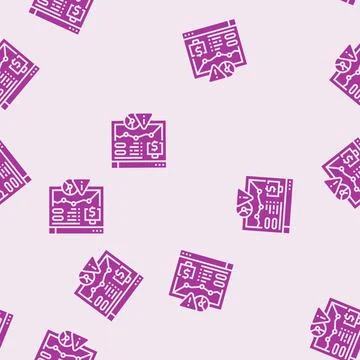 Metrics risk glyph seamless pattern イラスト素材