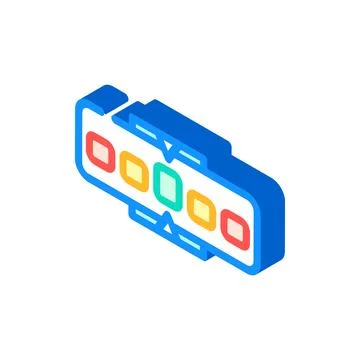 Metrics risk isometric icon vector illustration Illustration