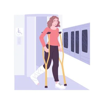Metro access isolated cartoon vector illustrations. 스톡 일러스트