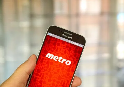 Metro android app Stock Photos