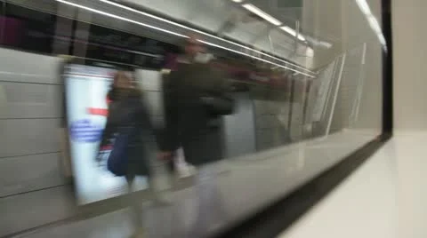 Metro in Barcelona Video stock 20527776