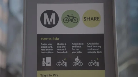 Metro Bike Instructions Stock Footage 93490416