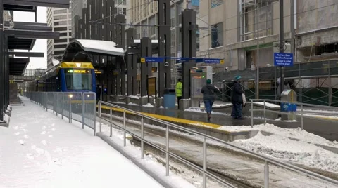 METRO Blue Line Stock Footage 46160976