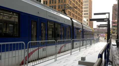 METRO Blue Line Stock Footage 46727741