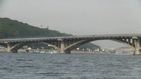 Metro bridge Kiev Stock-Footage 11800696