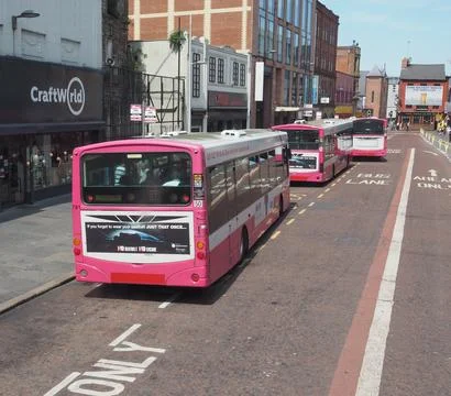 Metro Bus in Belfast Stock Photos