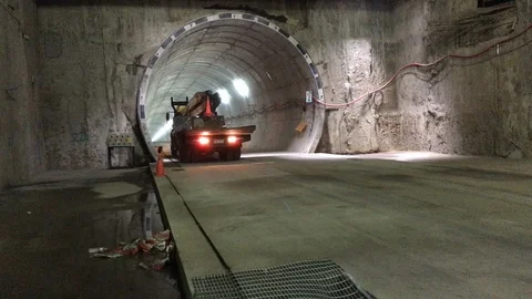 Metro construction truck Stock Footage 89938698