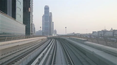 Metro in Dubai Stock Footage 47611865