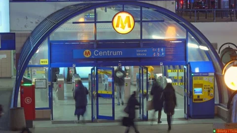 Metro entrance Stock Footage 151044009