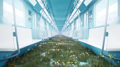 Metro Flower Sea Looping Background Video stock 330060077