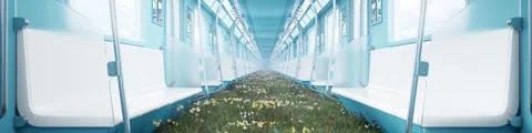 Metro Flower Sea Looping Background Stock Footage 330064150