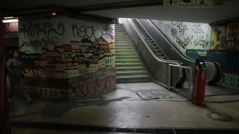 Metro graff Stock Footage 230868906