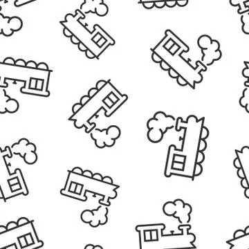 Metro icon in flat style. Train subway vector illustration on white isolated  イラスト素材