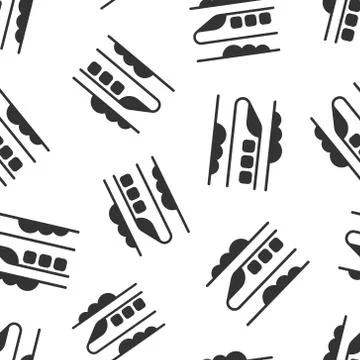 Metro icon in flat style. Train subway vector illustration on white isolated  イラスト素材