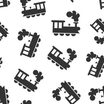 Metro icon in flat style. Train subway vector illustration on white isolated  イラスト素材