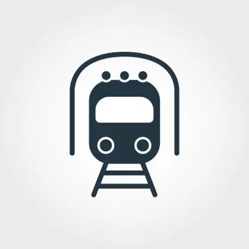 Metro icon. Simple element illustration. Metro pixel perfect icon design from Stock Illustration