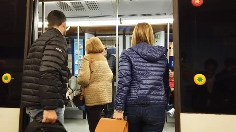 Metro' Madrid Spagna Stock Footage 106571670