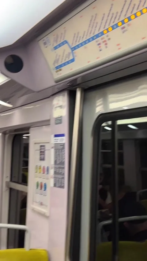 Metro map in Paris vertical video Paris France Stock Footage 244251340