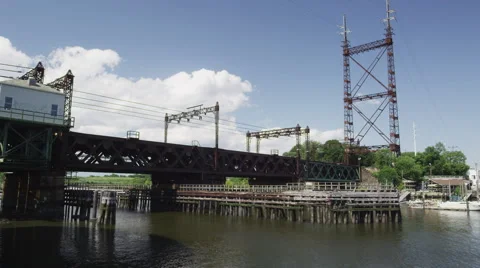 Metro-north-bridge with clouds Video stock 41689471