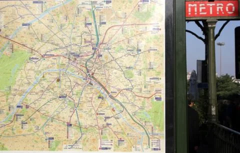 Metro in Paris Stock Photos