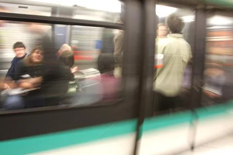 Metro in Paris Foto stock