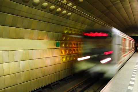 Metro in prague. Stock Photos