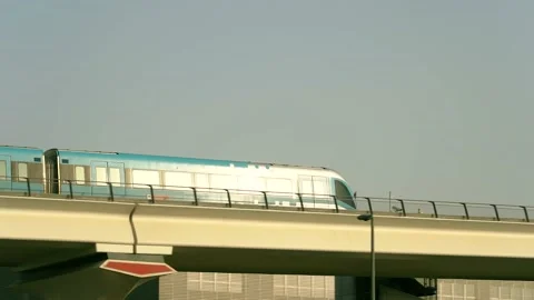 Metro rail  of Dubai . Stock Footage 219997145