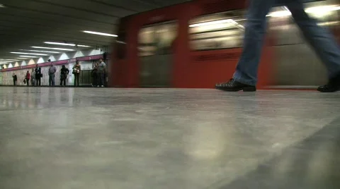 Metro reflection Stock Footage 591472