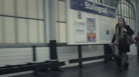 Metro ride time lapse two stations, Paris - 1080p Stock Footage 56494740