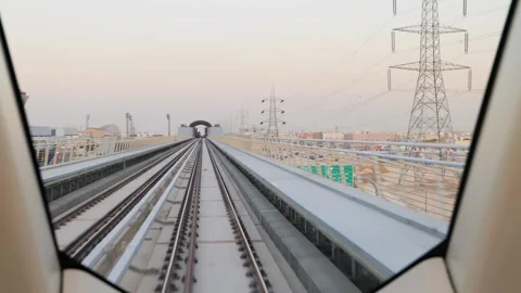 Metro Ride View in Riyadh Saudi Arabia Stock Footage 309782845