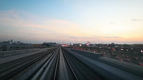 Metro riding Stock Footage 255151085