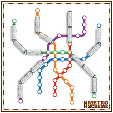 Metro scheme. Stock Illustration