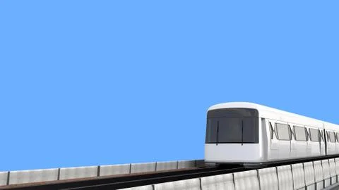 Metro Skytrain Perspective Clipping Path F50mm Фото