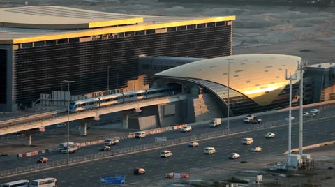Metro Station in Dubai Vidéo 34306054