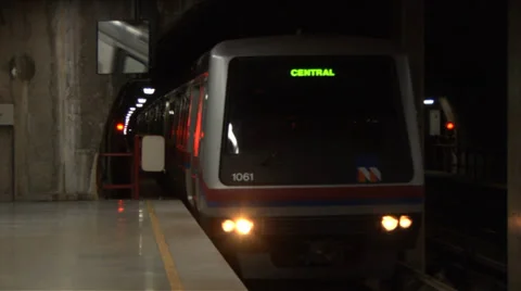 Metro Station Stock Footage 37837159