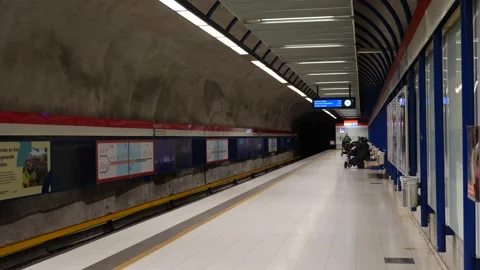 Metro station in Helsinki Stock Footage 217983091