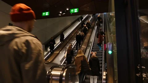 Metro station in Helsinki Stock Footage 217983623