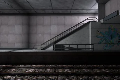 Metro station Stock Illustration