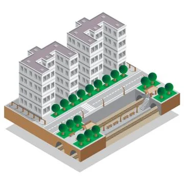 Metro station. Stock Illustration