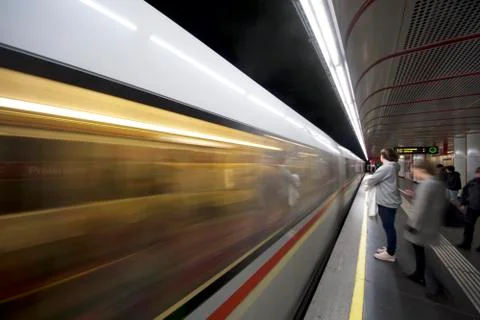 Metro station Stock Photos