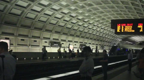 Metro Station in Washington DC Video stock 52531659