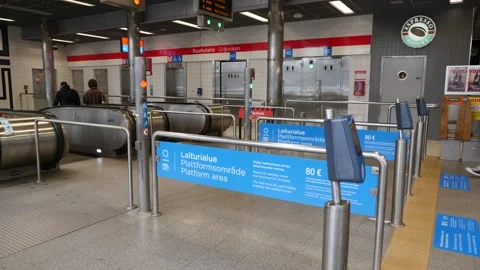 Metro stations in Helsinki Stock Footage 217982997
