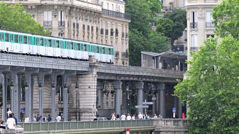 Metro (subway) in Paris in 2023 Stock Footage 269844152