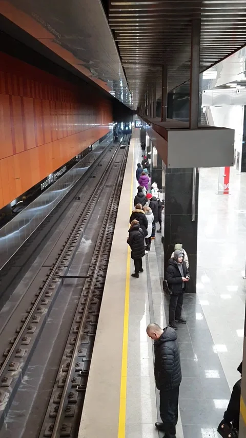 Metro timelaps Subway Train Metro Station  (2) Stock Footage 231772531